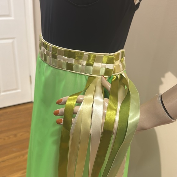 Vintage Lilli Green Chiffon Maxi Skirt - Picture 10 of 17